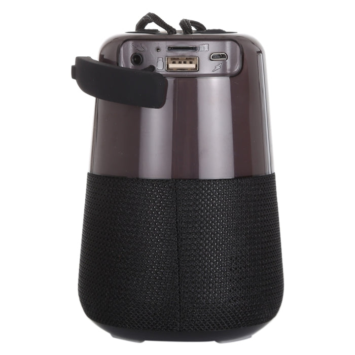 T&G TG168 Altavoz estéreo inalámbrico portátil Bluetooth V5.0 con asa, micrófono incorporado, soporte de luz LED intermitente, tarjeta TF, disco U, entrada auxiliar y FM