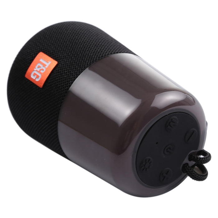 T&G TG168 Altavoz estéreo inalámbrico portátil Bluetooth V5.0 con asa, micrófono incorporado, soporte de luz LED intermitente, tarjeta TF, disco U, entrada auxiliar y FM