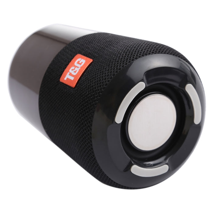 T&G TG168 Altavoz estéreo inalámbrico portátil Bluetooth V5.0 con asa, micrófono incorporado, soporte de luz LED intermitente, tarjeta TF, disco U, entrada auxiliar y FM