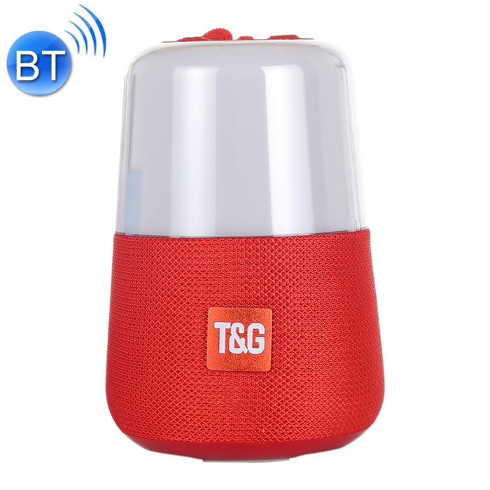 T&G TG168 Altavoz estéreo inalámbrico portátil Bluetooth V5.0 con asa, micrófono incorporado, soporte de luz LED intermitente, tarjeta TF, disco U, entrada auxiliar y FM