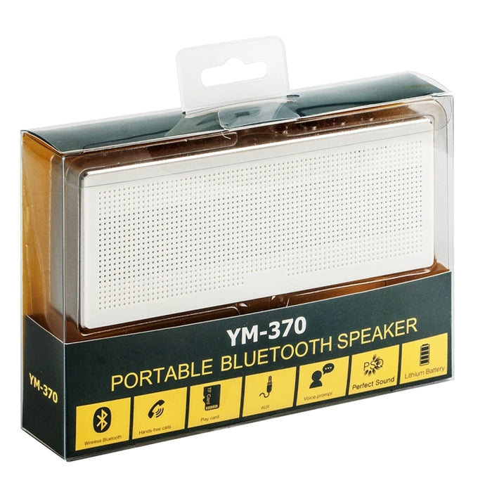 Altavoz Bluetooth multifuncional YM370 con micrófono, compatible con llamadas manos libres y tarjeta TF