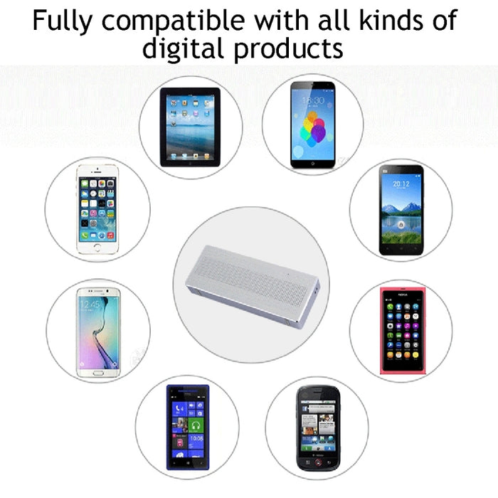 Altavoz Bluetooth multifuncional YM370 con micrófono, compatible con llamadas manos libres y tarjeta TF