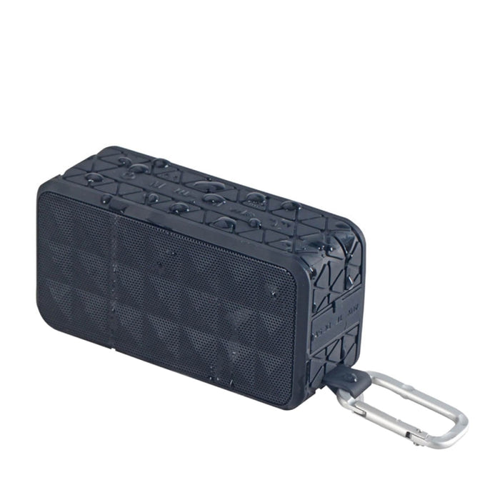 Altavoz Bluetooth impermeable Z18 3ATM con gancho para colgar, llamadas manos libres y tarjeta TF y AUX.