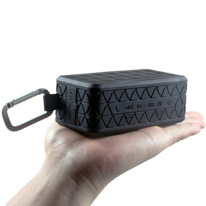 Altavoz Bluetooth impermeable Z18 3ATM con gancho para colgar, llamadas manos libres y tarjeta TF y AUX.