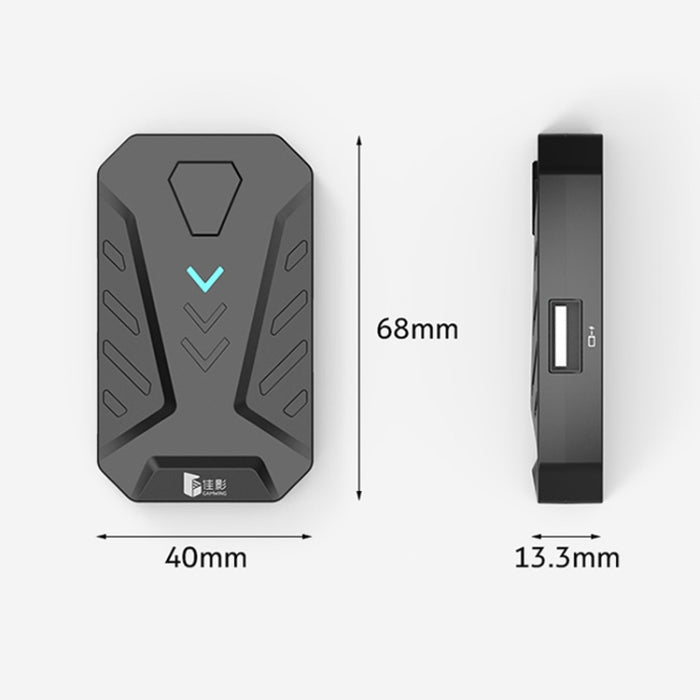 GAMWING MIX Portátil Bluetooth 4.0 Teclado Convertidor de Ratón Comer Pollo Juego Herramienta Auxiliar