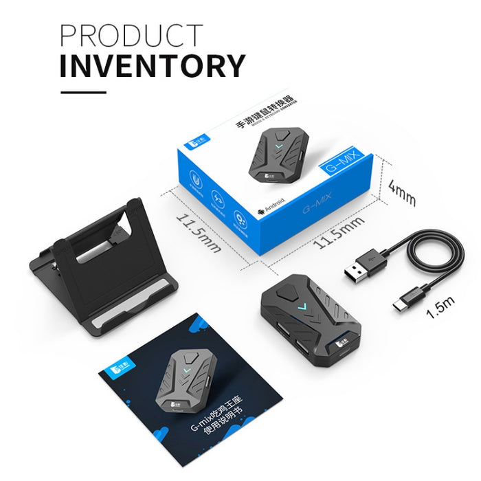 GAMWING MIX Portátil Bluetooth 4.0 Teclado Convertidor de Ratón Comer Pollo Juego Herramienta Auxiliar