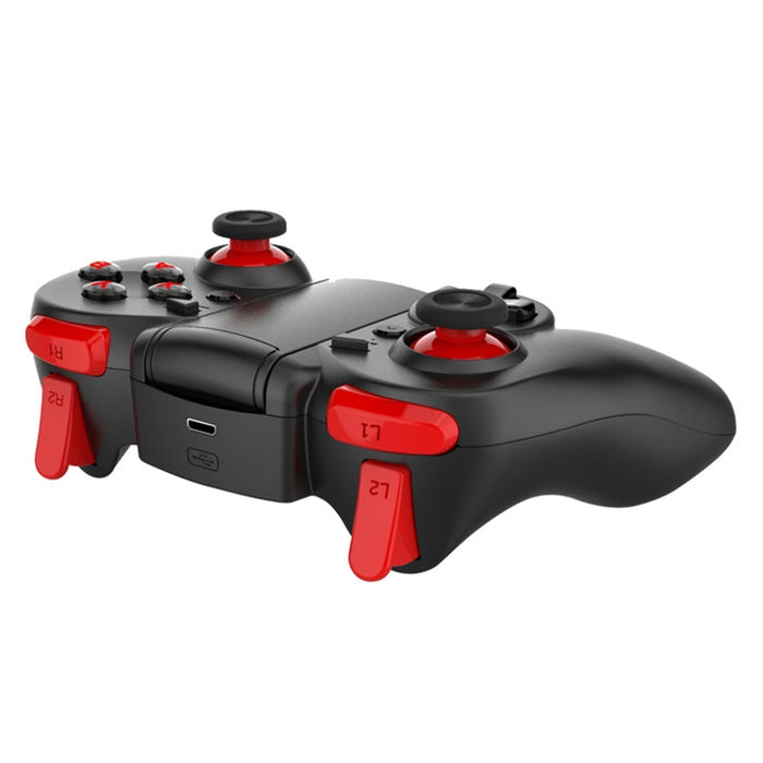 MB-838(X5Plus) Bluetooth 4.0 + 2.4G Gamepad inalámbrico de modo dual con soporte retráctil, compatible con conexión directa Android / IOS y reproducción directa