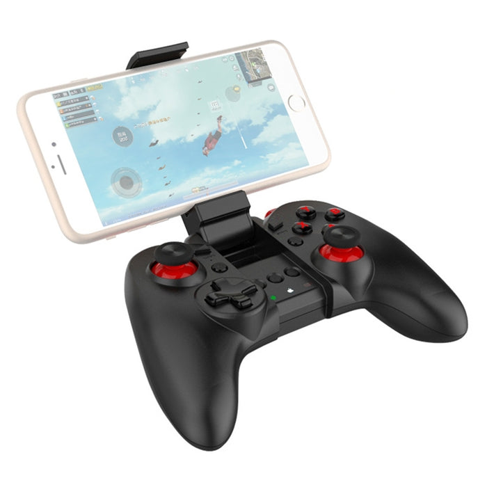 MB-838(X5Plus) Bluetooth 4.0 + 2.4G Gamepad inalámbrico de modo dual con soporte retráctil, compatible con conexión directa Android / IOS y reproducción directa