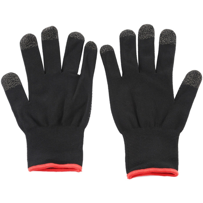 Un par de guantes deportivos electrónicos transpirables con pantalla táctil antideslizantes y resistentes al sudor de nailon + fibra conductora