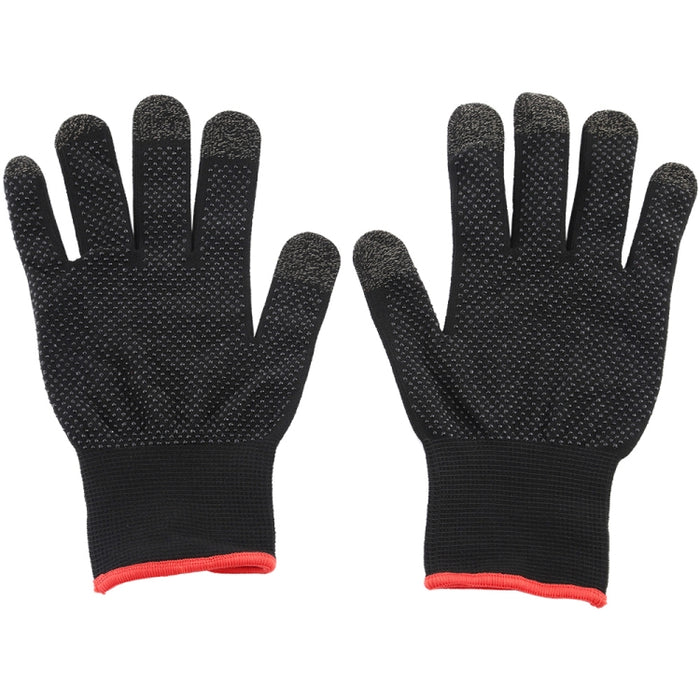 Un par de guantes deportivos electrónicos transpirables con pantalla táctil antideslizantes y resistentes al sudor de nailon + fibra conductora