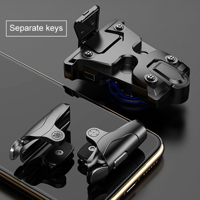Botón Separable de aleación antideslizante, mando para juegos de teléfono móvil, compatible con modo ráfaga, adecuado para teléfonos móviles de 4,7-6,5 pulgadas