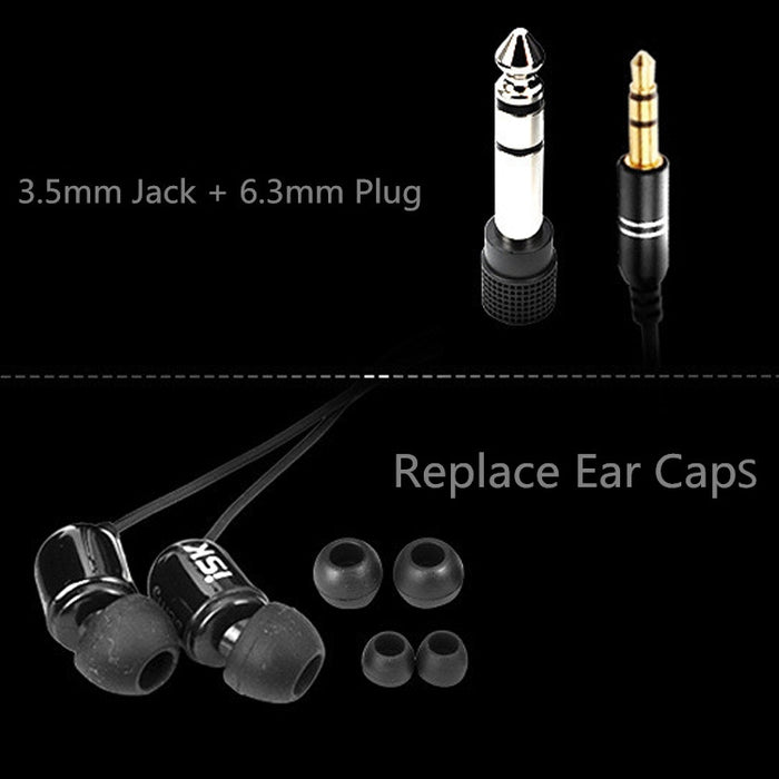 ISK SEM5 3,5 mm estéreo de alta fidelidad en el auricular del monitor del oído para los auriculares de la canción de la red de la computadora del teléfono