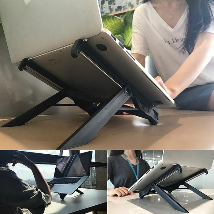 NEXSTAND Soporte extensor de altura para computadora portátil Soporte plegable para disipación de calor para computadora portátil, Tamaño: 27x3,9x3,6 cm