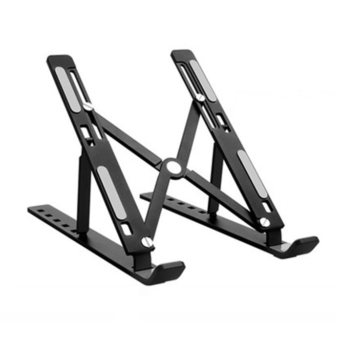Soporte extensor de altura para computadora portátil de aleación de aluminio Soporte plegable para disipación de calor para computadora portátil, tamaño: 24x16,5x5,5 cm