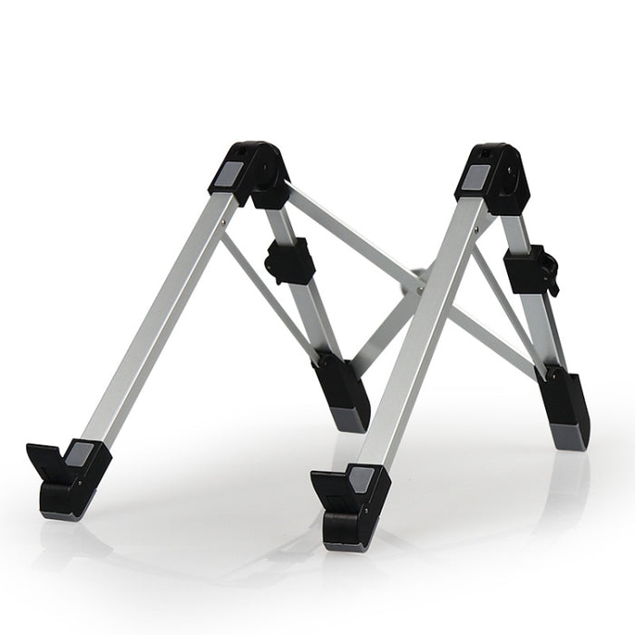 Soporte extensor de altura para computadora portátil de aleación de aluminio Soporte plegable para disipación de calor para computadora portátil, tamaño: 24,5x3,3x2,8 cm