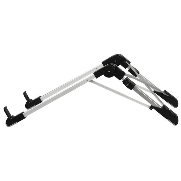 Soporte extensor de altura para computadora portátil de aleación de aluminio Soporte plegable para disipación de calor para computadora portátil, tamaño: 24,5x3,3x2,8 cm