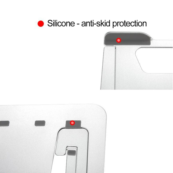 Soporte extensor de altura para computadora portátil Soporte plegable para disipación de calor para computadora portátil, tamaño: 22,3x23,5x1,3 cm