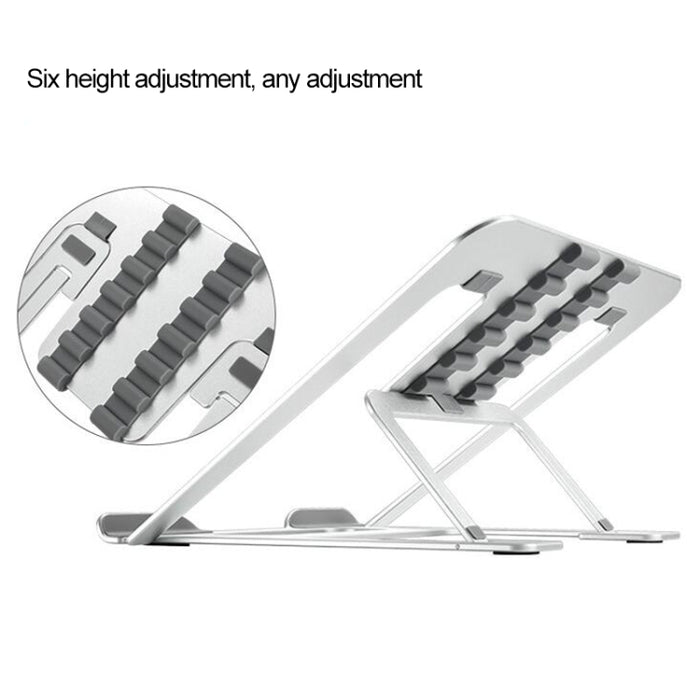 Soporte extensor de altura para computadora portátil Soporte plegable para disipación de calor para computadora portátil, tamaño: 22,3x23,5x1,3 cm