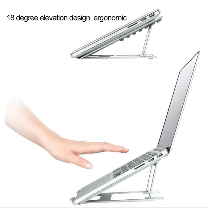 Soporte extensor de altura para computadora portátil Soporte plegable para disipación de calor para computadora portátil, tamaño: 22,3x23,5x1,3 cm