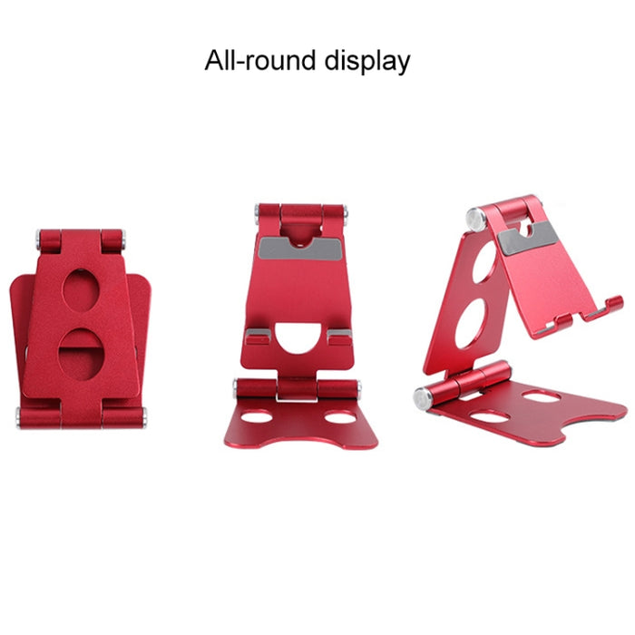 ROOSTAND R2 Soporte para tableta de escritorio móvil de aleación de aluminio Artefacto perezoso plegable doble, Tamaño: 6,4x7x9 cm