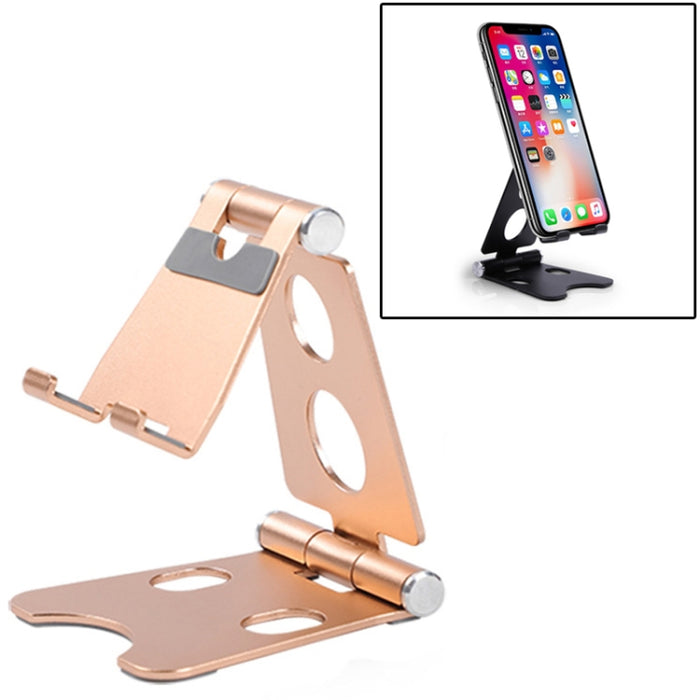 ROOSTAND R2 Soporte para tableta de escritorio móvil de aleación de aluminio Artefacto perezoso plegable doble, Tamaño: 6,4x7x9 cm