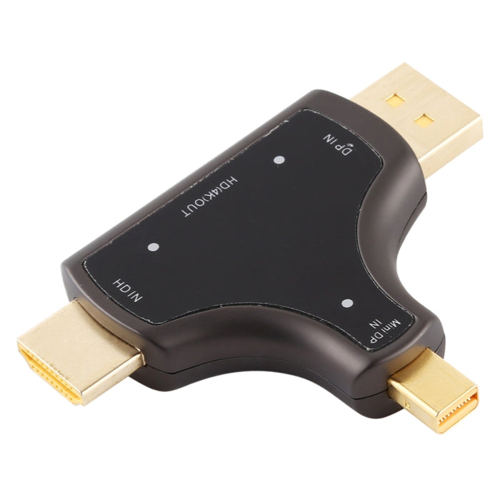 D62A DisplayPort + Mini DP + HDMI Macho a HDMI Hembra Adaptador 3 en 1