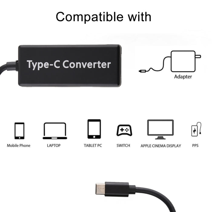 Convertidor MagSafe serie a USB-C / Type-C de 65 W y 5 pines para MacBook