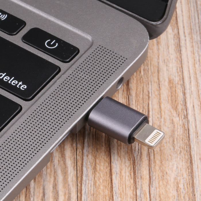 USB-C / Type-C macho a 8 pines macho Carga + Transmisión de datos + Adaptador OTG