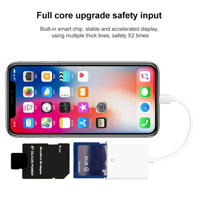 Lector de tarjetas SD para teléfono móvil D-128 de 8 pines