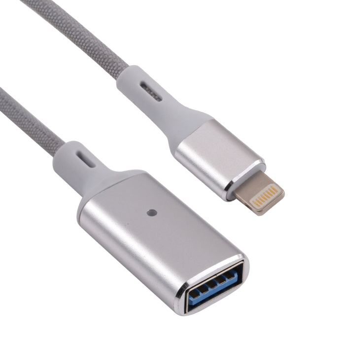 Varón de 8 pines al adaptador de cámara OTG hembra USB, compatible con IOS 13 o superior