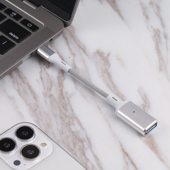 Varón de 8 pines al adaptador de cámara OTG hembra USB, compatible con IOS 13 o superior