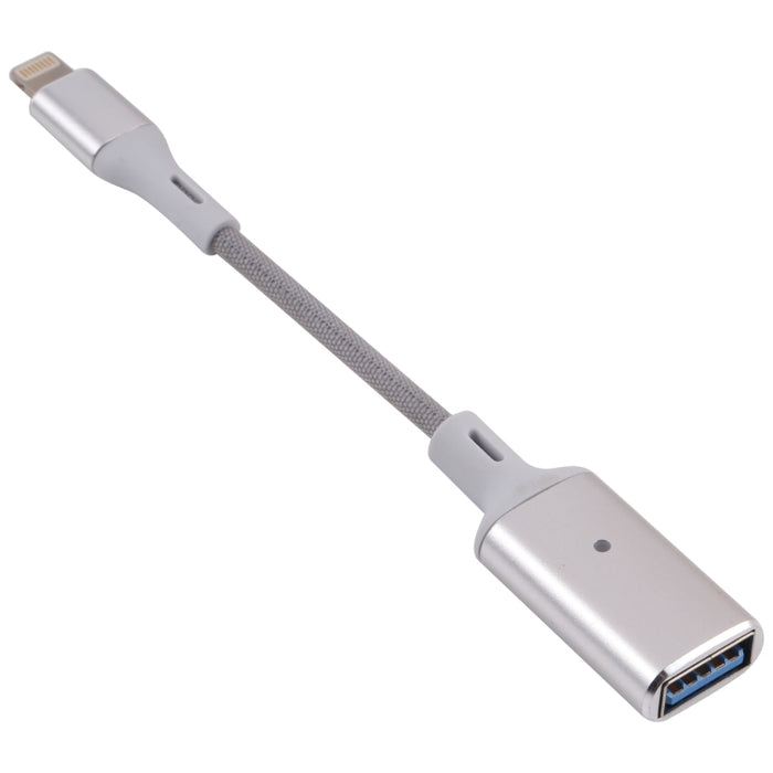 Varón de 8 pines al adaptador de cámara OTG hembra USB, compatible con IOS 13 o superior
