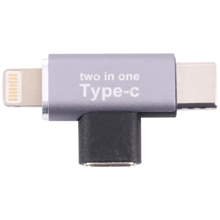 Convertidor USB-C/Tipo-C hembra a macho de 8 pines + USB-C/Tipo-C macho