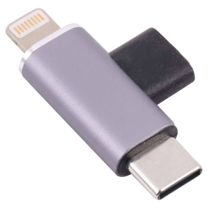 Convertidor USB-C/Tipo-C hembra a macho de 8 pines + USB-C/Tipo-C macho