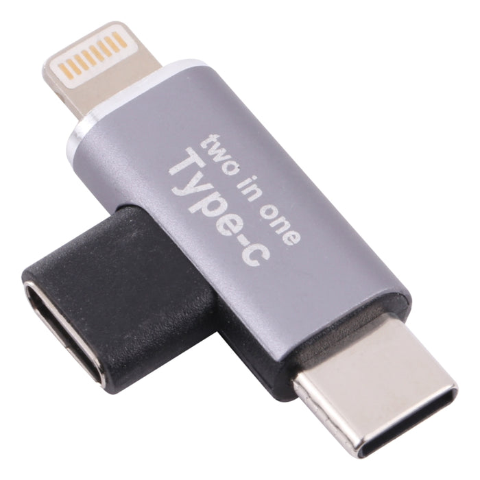 Convertidor USB-C/Tipo-C hembra a macho de 8 pines + USB-C/Tipo-C macho