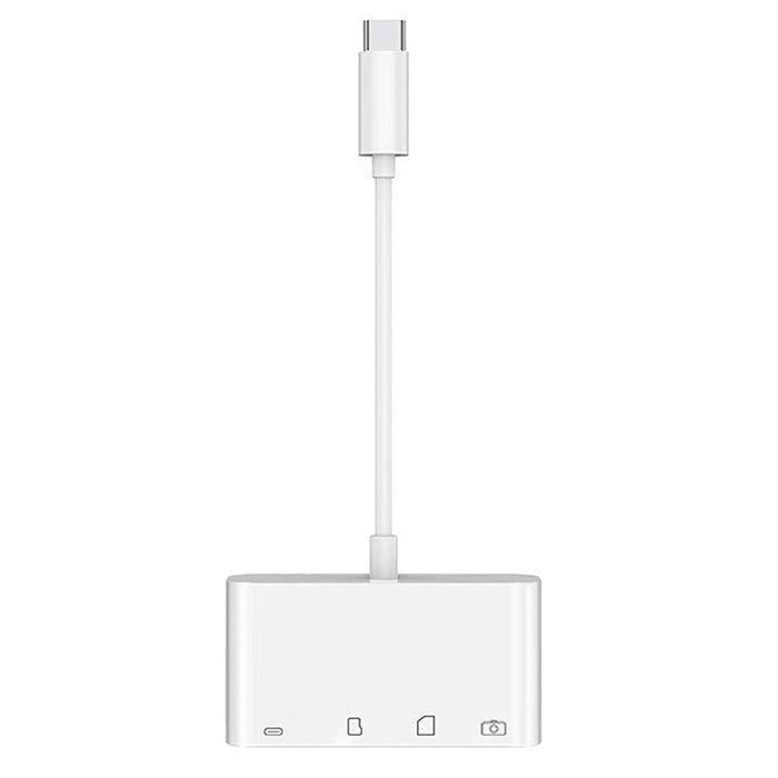 NK108LTC 4 en 1 USB-C macho a SD + TF + USB + lector de cámara hembra tipo C