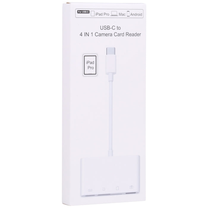 NK108LTC 4 en 1 USB-C macho a SD + TF + USB + lector de cámara hembra tipo C
