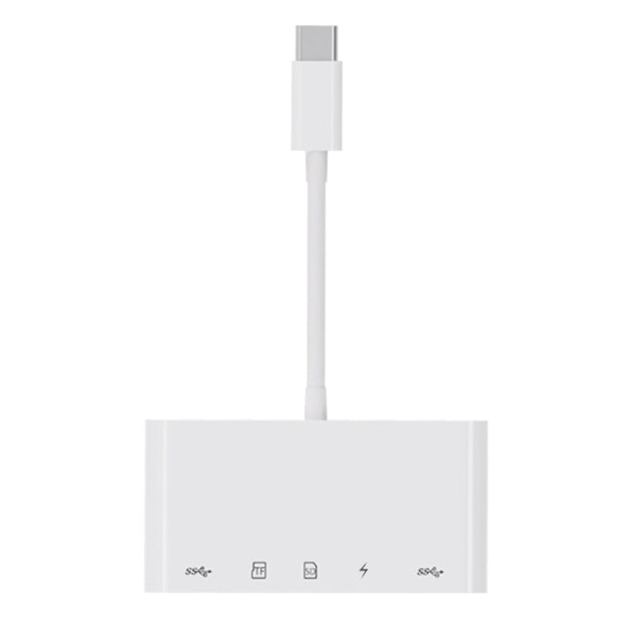 NK-1032TC 5 en 1 Adaptador USB-C Macho a SD/TF/2xUSB/Tipo-C Hembra