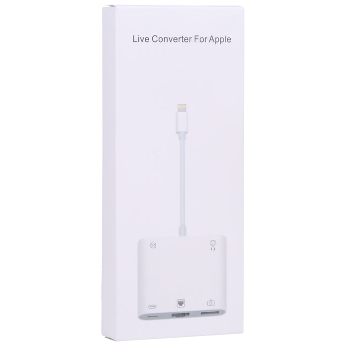 S-330 5 en 1 Adaptador macho de 8 pines a 8 pines / USB3.0 / RJ45 / 3,5 mm hembra