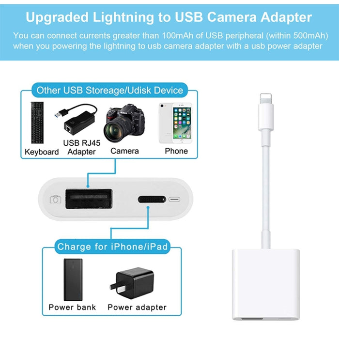 Adaptador de cámara 2 en 1 de 8 pines macho a 8 pines / USB3.0 hembra