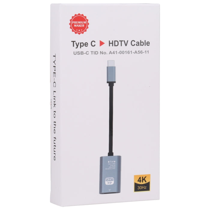 Adaptador TH001 USB-C / Type-C macho a HDTV hembra 4K UHD