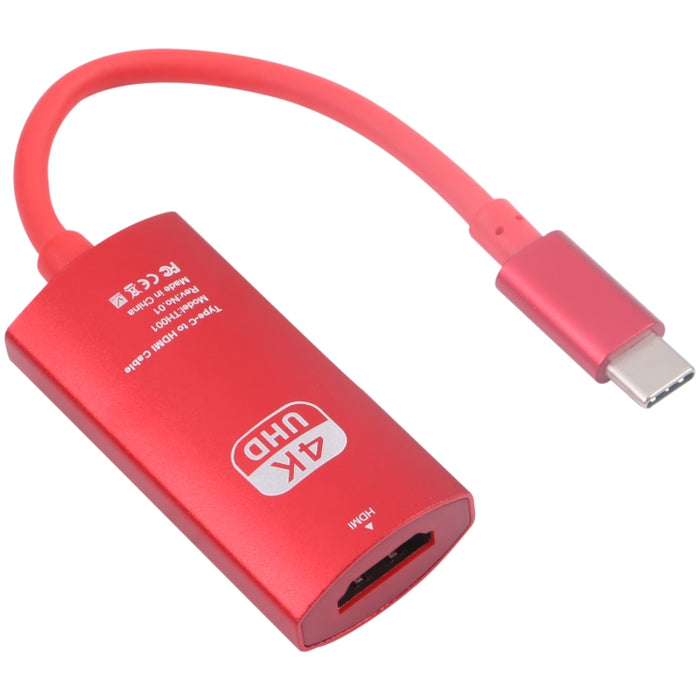 Adaptador TH001 USB-C / Type-C macho a HDTV hembra 4K UHD