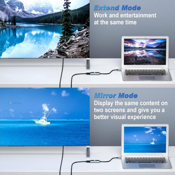 Adaptador TH001 USB-C / Type-C macho a HDTV hembra 4K UHD