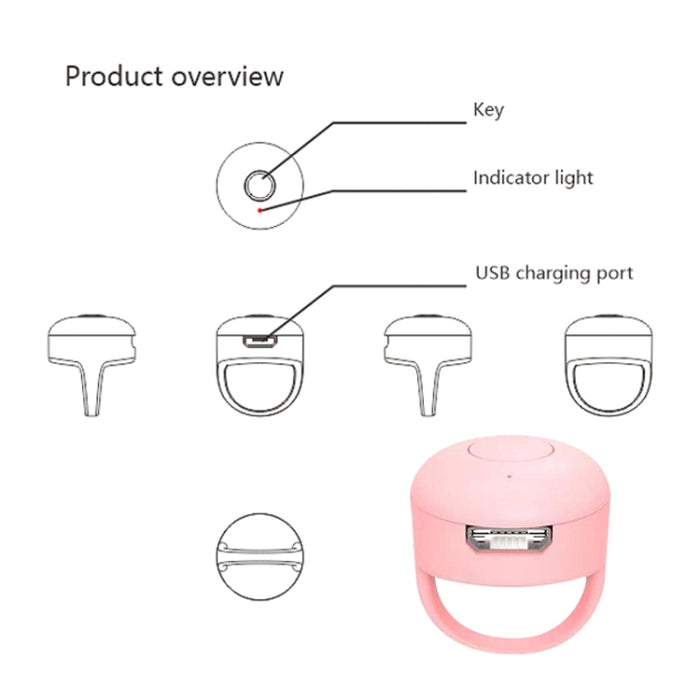 Controlador de vídeo Bluetooth con la punta del dedo