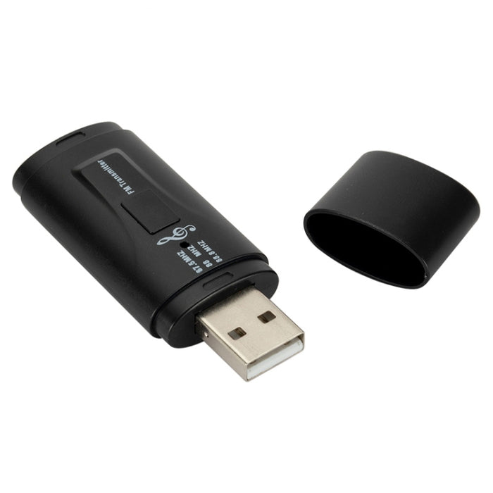 MSD128 2 en 1 transmisor FM de llamada manos libres Bluetooth para coche USB con interfaz AUX de 3,5 mm