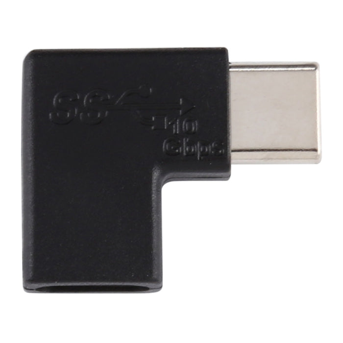 Adaptador convertidor USB-C / Tipo-C hembra a macho en ángulo recto de 90 grados