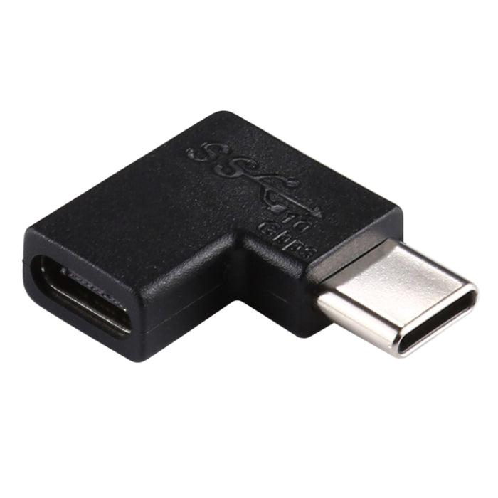 Adaptador convertidor USB-C / Tipo-C hembra a macho en ángulo recto de 90 grados