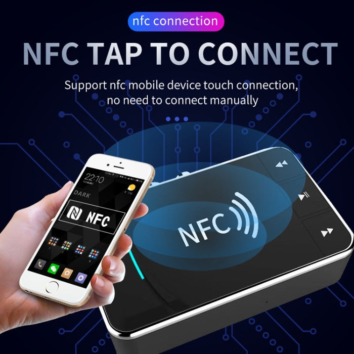 N100 NFC Desktop Bluetooth 5.0 Receptor y transmisor Adaptador de audio para altavoz Bluetooth para automóvil