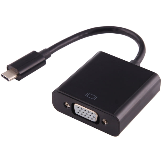 Cable adaptador USB-C / Type-C 3.1 macho a VGA hembra para MacBook de 12 pulgadas, Chromebook Pixel 2015, Nokia N1 Tablet PC, longitud: aproximadamente 10 cm