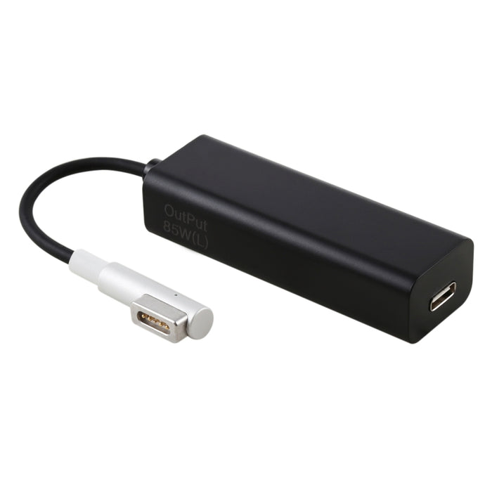 AnyWatt 85W USB-C / Type-C hembra a 5 pines MagSafe 1 macho L Head Series Adaptador convertidor de carga para MacBook